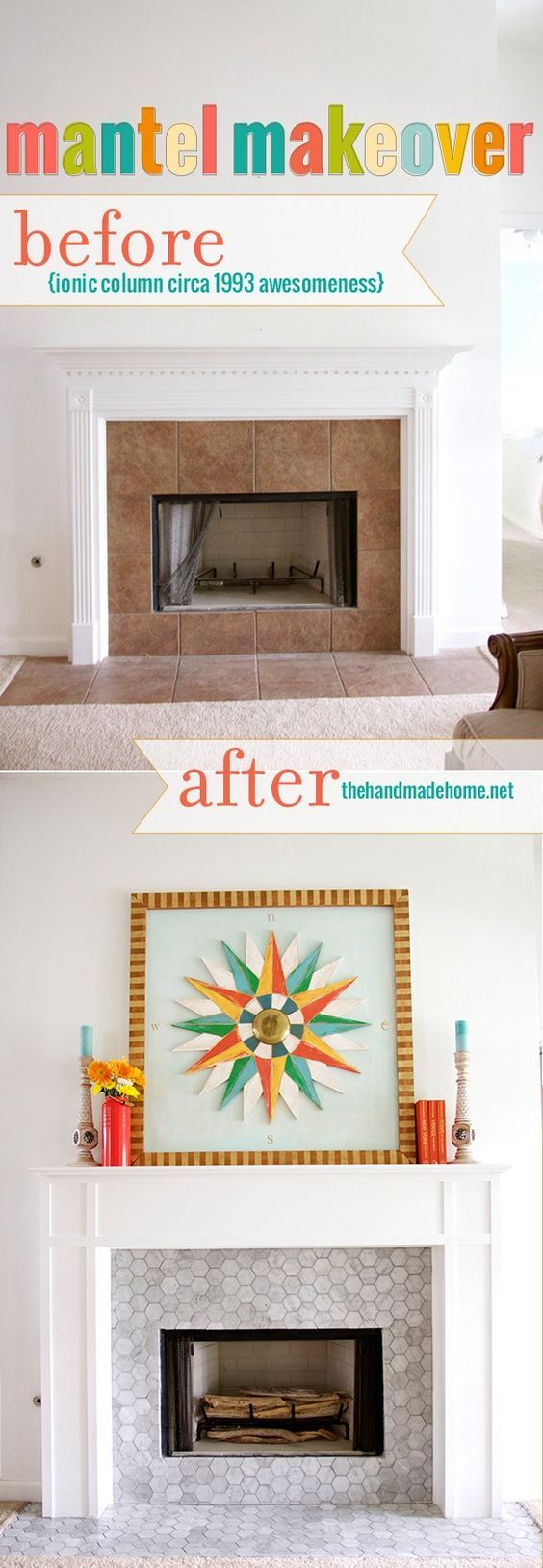 How to Retile A Fireplace Awesome Pinterest