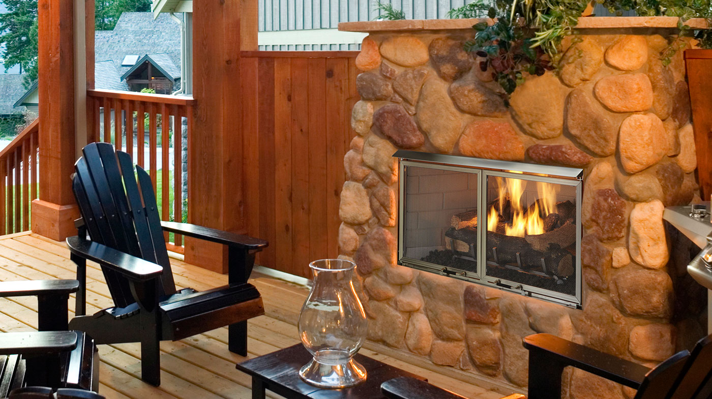 How to Vent A Gas Fireplace without A Chimney Awesome Majestic Villa Gas 42 Outdoor Gas Fireplace