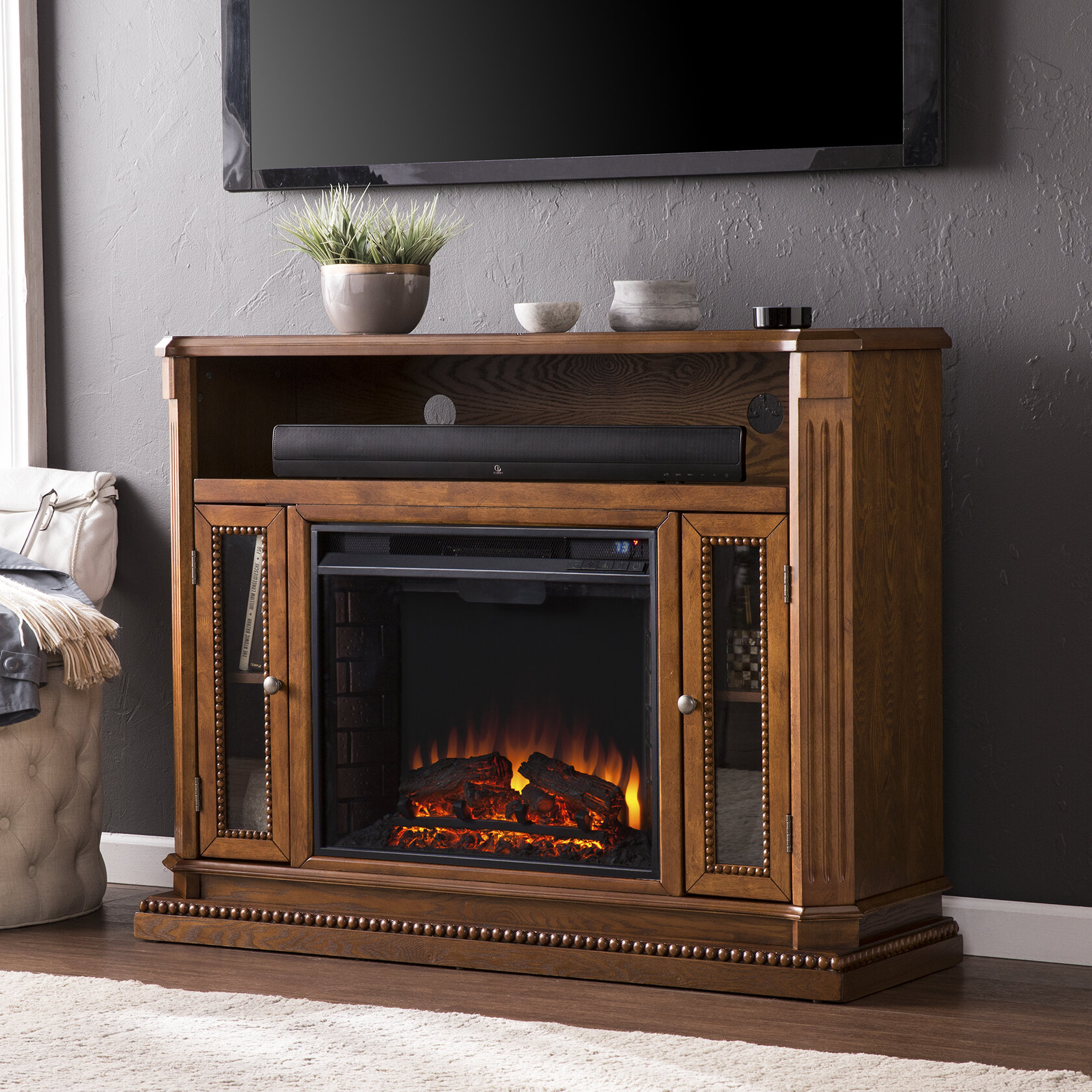 Ilyse Tv Stand for Tvs Up to 70 with Fireplace Beautiful Media Fireplace with Remote