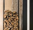 Indoor Log Holder for Fireplace Fresh Firewood Holder Carrier Iron House Log Holder Minimalistic Scandinavian Design