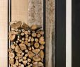 Indoor Log Holder for Fireplace Fresh Firewood Holder Carrier Iron House Log Holder Minimalistic Scandinavian Design