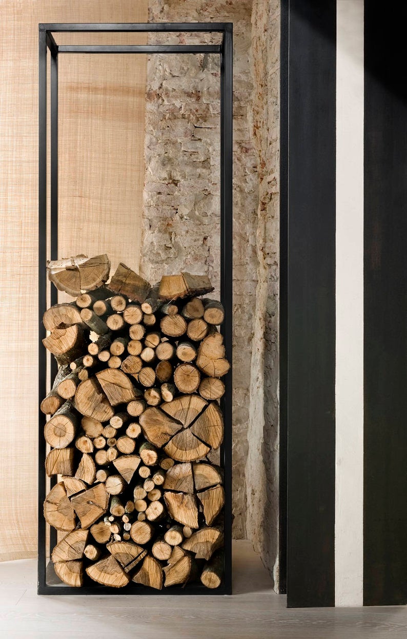 Firewood Holder Carrier iron house Log holder minimalistic Scandinavian design il 794xN j105
