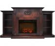 Infrared Fireplace Heater Awesome Cambridge Sanoma 72 In Electric Fireplace In Mahogany with