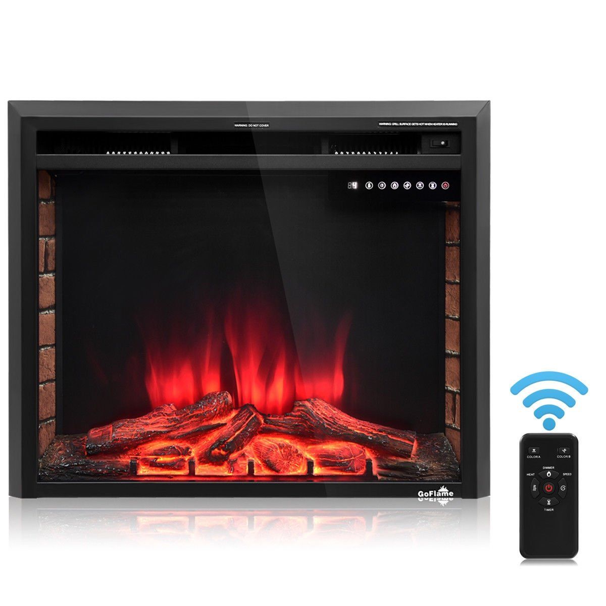 Infrared Fireplace Insert Fresh 30" 750w 1500w Fireplace Electric Embedded