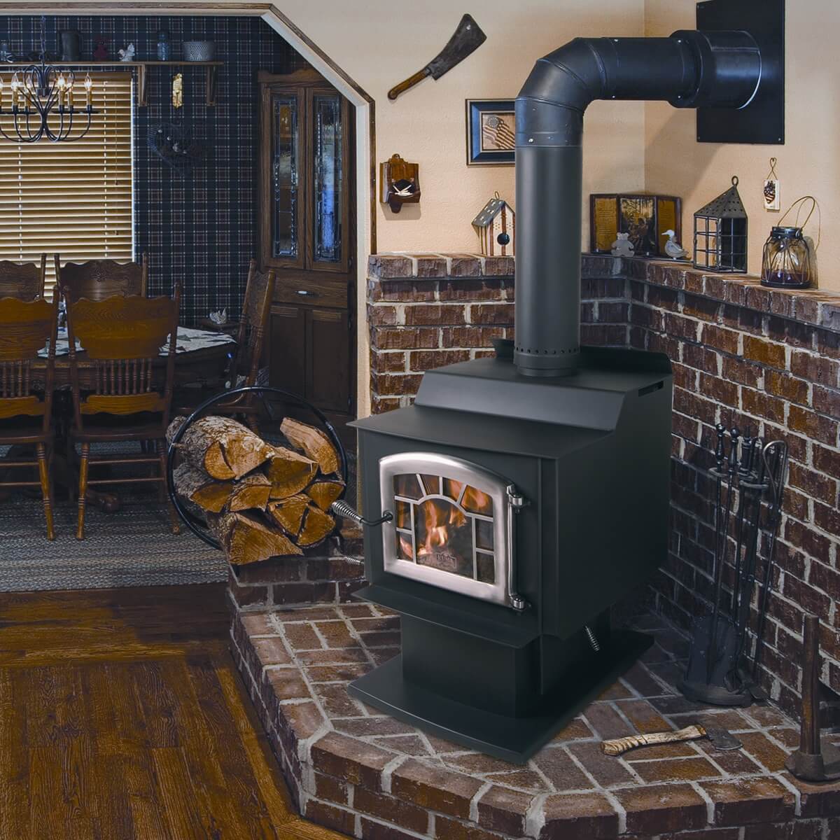 Install Wood Stove In Fireplace Awesome Chimney Thimbles Passing Safely Through A Bustible Wall
