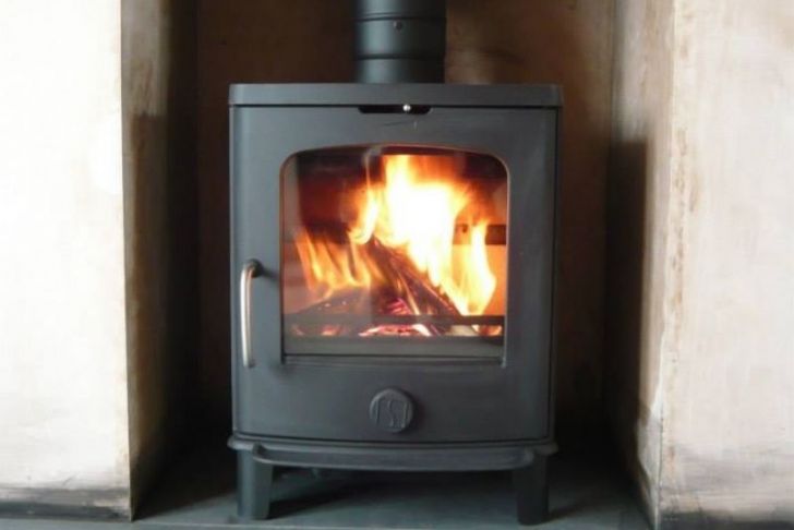 Installing A Freestanding Wood Stove In A Fireplace Awesome Scan andersen Woodburner In A Newly Plastered Fireplace