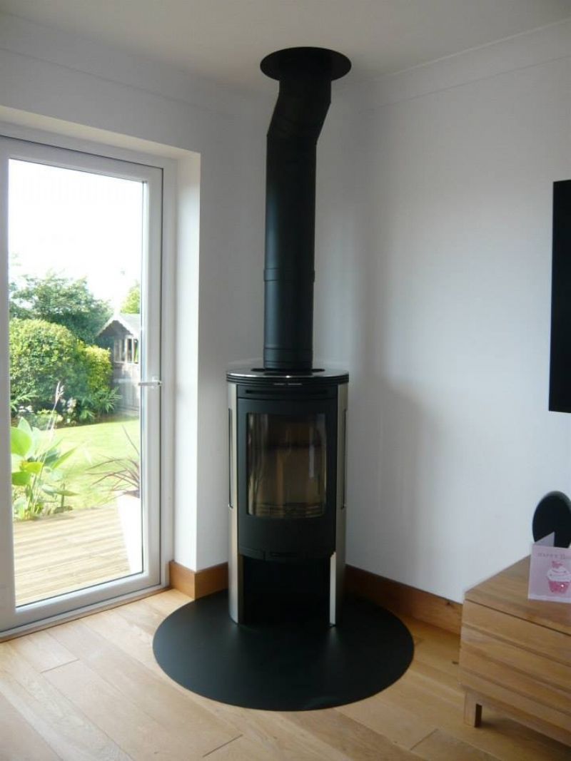 Installing A Freestanding Wood Stove In A Fireplace Lovely Kernow Fires Contura 655 Wood Burning Stove Installation In