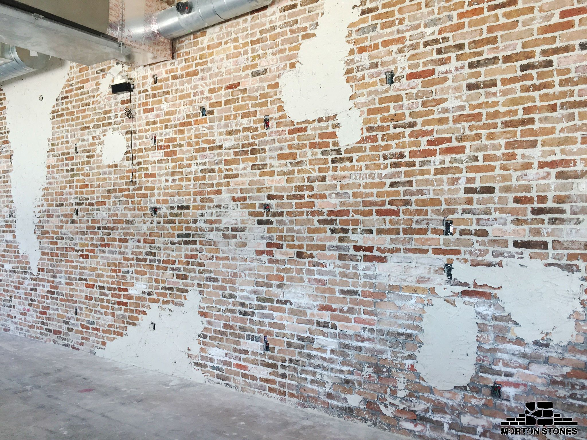 Installing Stone Veneer On Fireplace New A Magnificent Brick Veneer Wall Installation Mortonstones