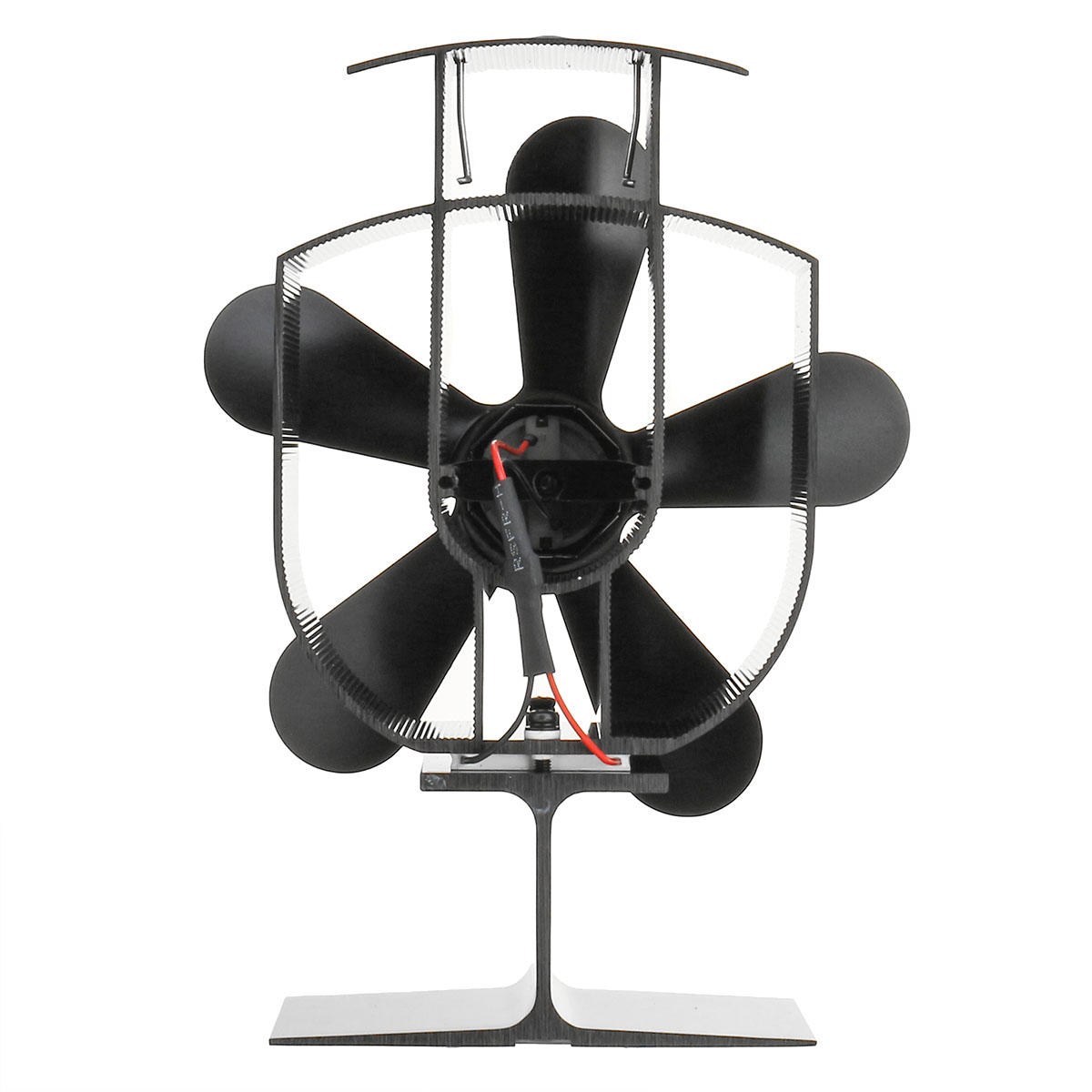 Iron Fireplace tools Awesome 5 Blade Heat Powered Wood Stove Fan 1100rpm Ultra Quiet Fireplace Wood Burning Eco Fan