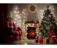 Kc Fireplace Luxury 7x5ft Red Christmas Tree Gift Chair Fireplace Graphy Backdrop Studio Prop Background