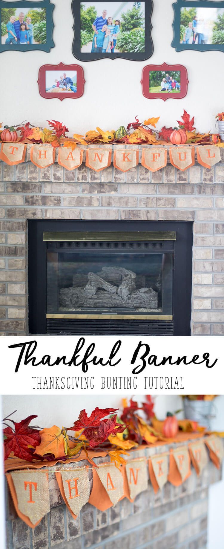 Kerns Fireplace Awesome Thankful Banner A Thanksgiving Bunting Tutorial From Life