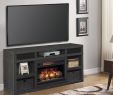 King Fireplaces Lovely Fabio Flames Greatlin 64" Tv Stand In Black Walnut