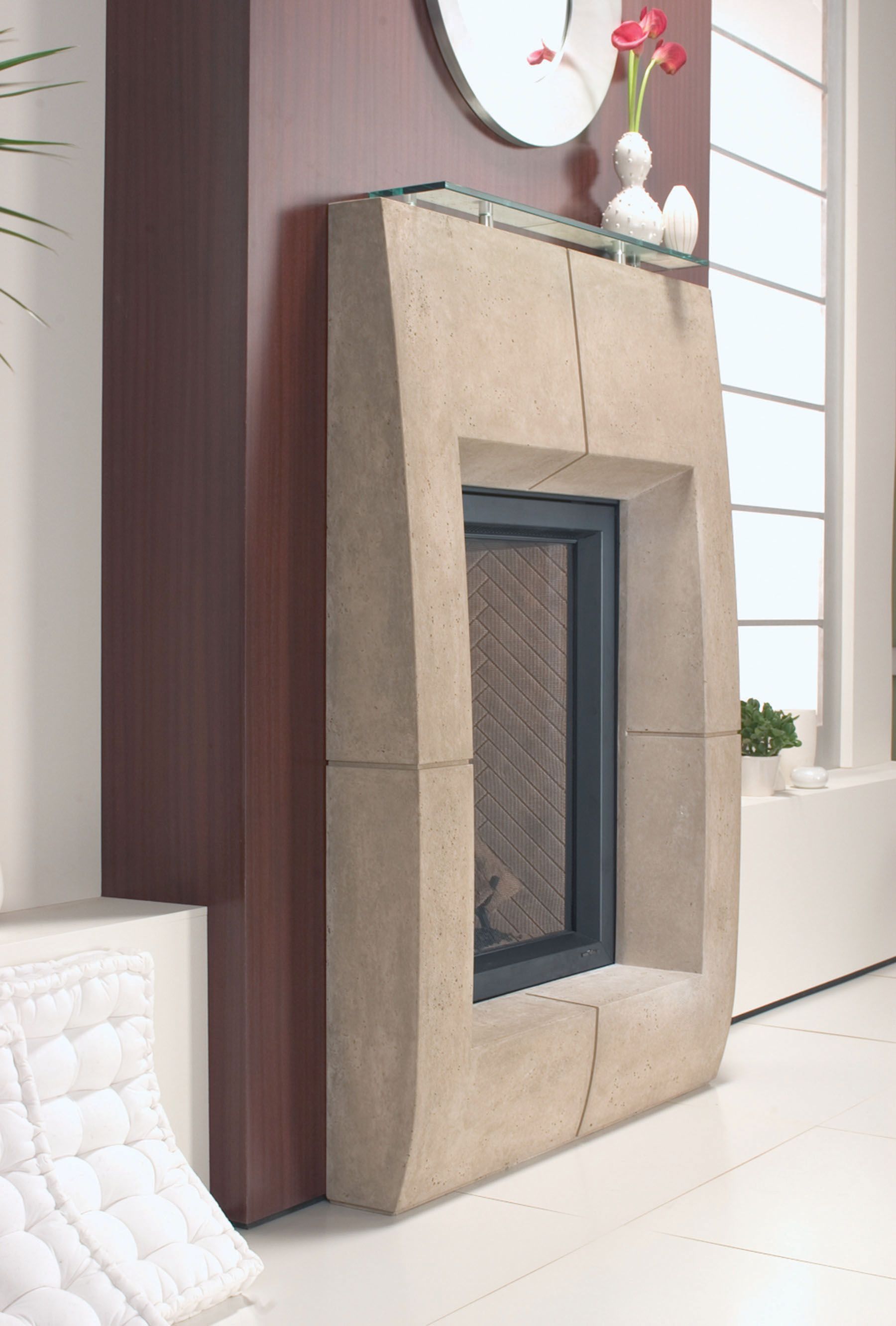 Kingsman Fireplaces Inspirational atlas Mantel for the Everest Fireplace by Heat N Glo