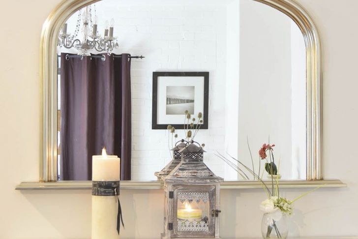 Large Mirror Over Fireplace Beautiful Silver Over Mantle Big Overmantle Big Wall Mirror 4ft