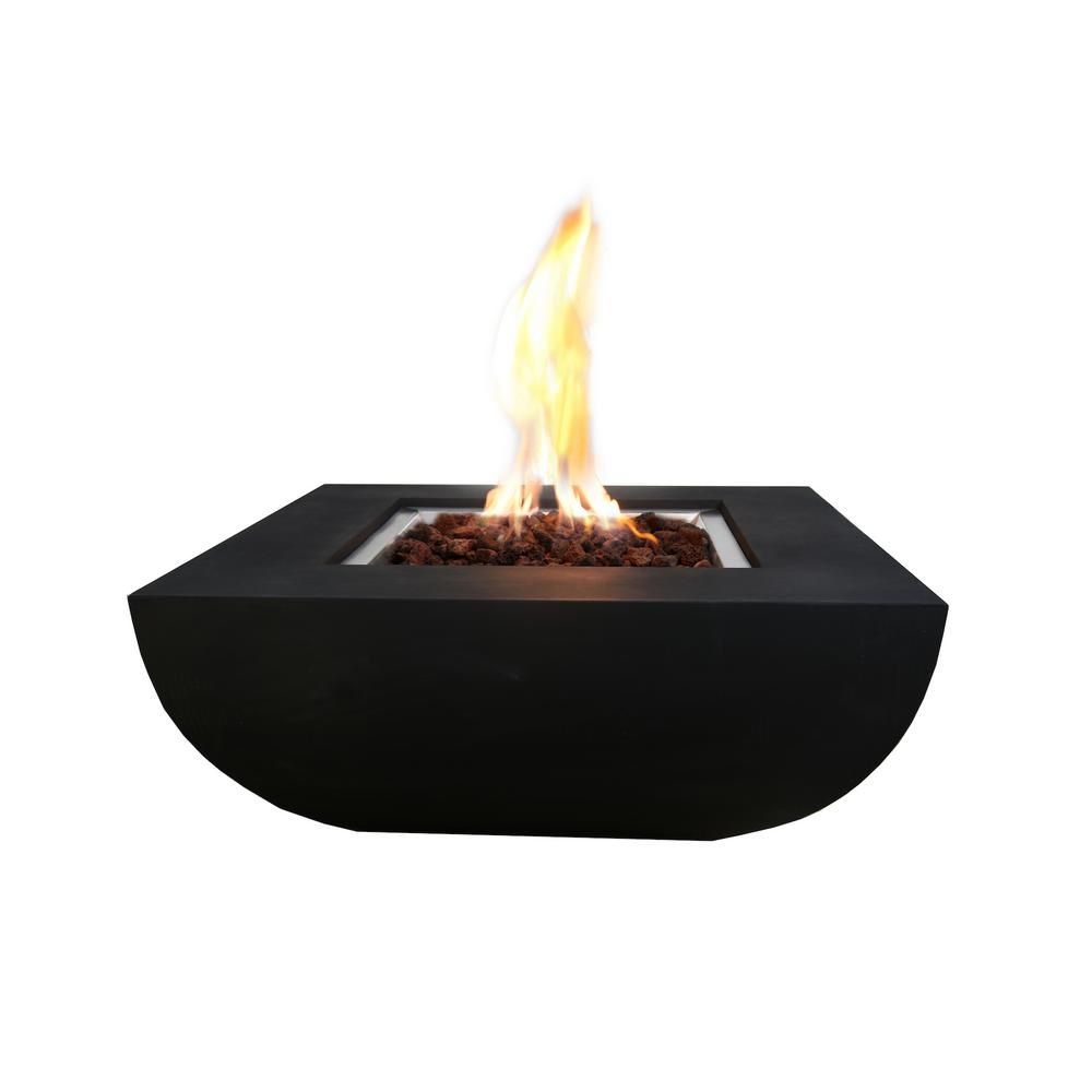 Lava Rocks for Gas Fireplace Best Of Modeno Aurora 34 In X 34 In Grey Square Concrete Propane