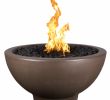 Lava Rocks for Gas Fireplace Lovely Concrete Gas Fire Bowl 37" sonoma