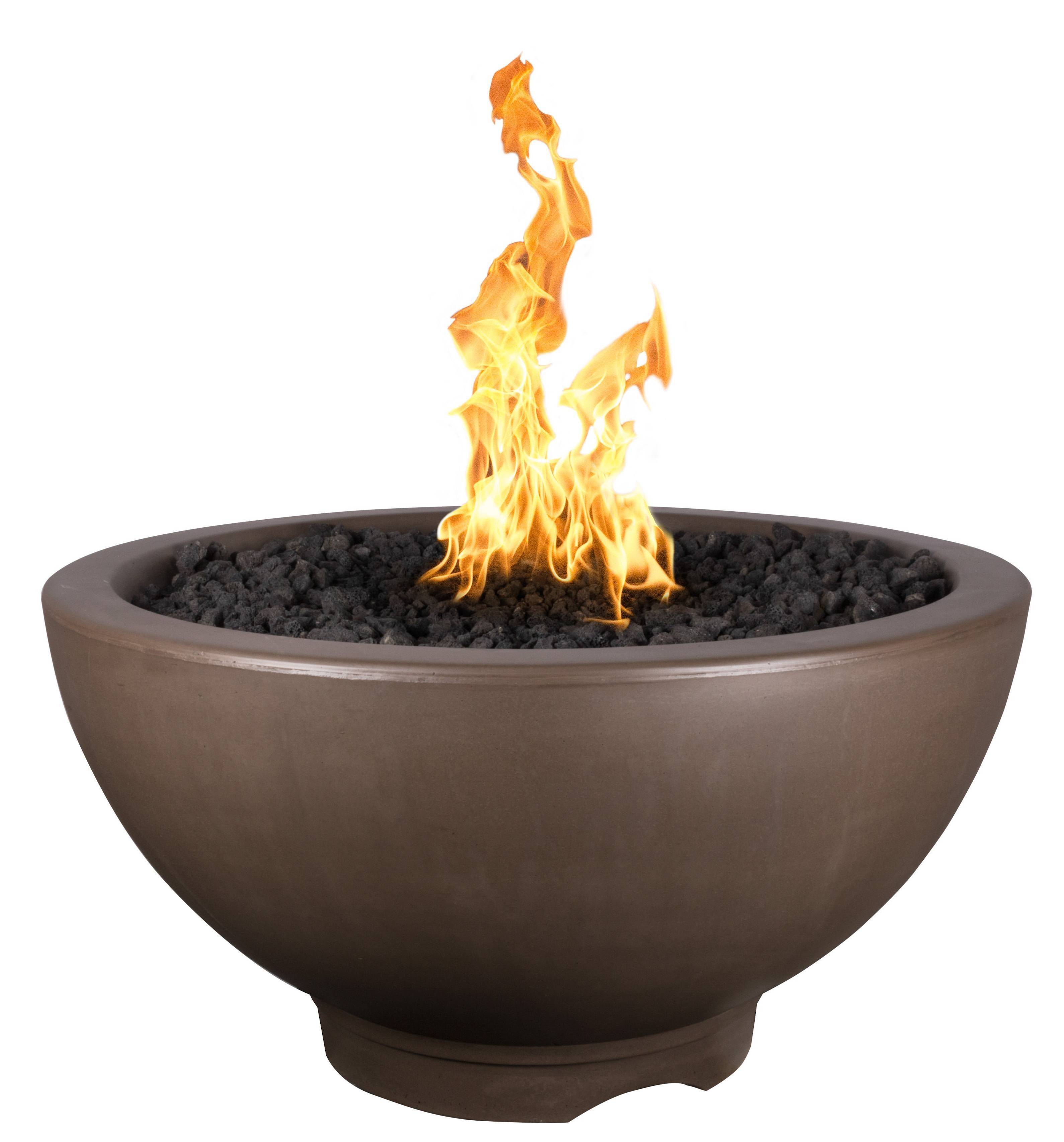 Lava Rocks for Gas Fireplace Lovely Concrete Gas Fire Bowl 37" sonoma