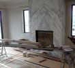 Linear Fireplace with Mantel Awesome Contemporary Slab Stone Fireplace Calacutta Carrara Marble
