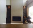 Linear Fireplace with Mantel Luxury Modern Fireplace Linear Fireplace Black Rock Tall