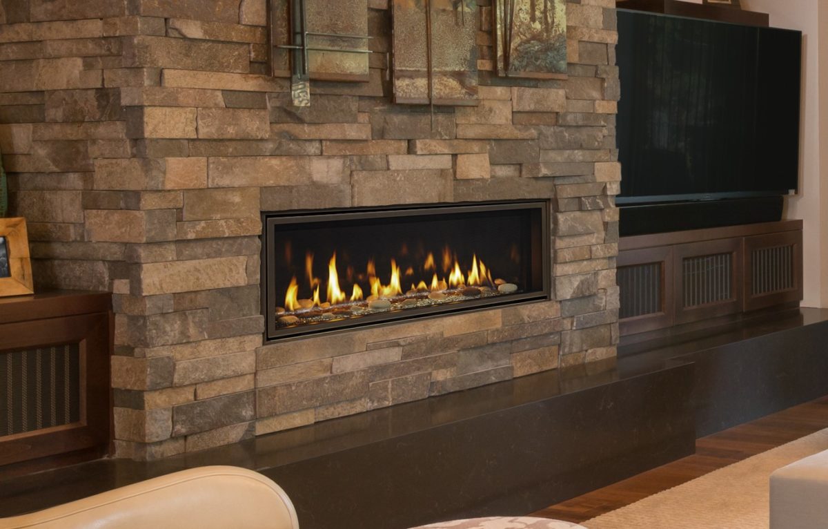 Majestic ECHEL48IN Echelon II 48" Top Direct Vent Linear Fireplace with IntelliFire Plus Ignition System NG Majestic ECHEL36IN Echelon II 36
