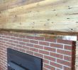 Live Edge Fireplace Mantel Lovely Planed Red Grey Siding Accent Wall with 3x8 Oak Live Edge