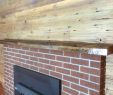 Live Edge Fireplace Mantel Lovely Planed Red Grey Siding Accent Wall with 3x8 Oak Live Edge