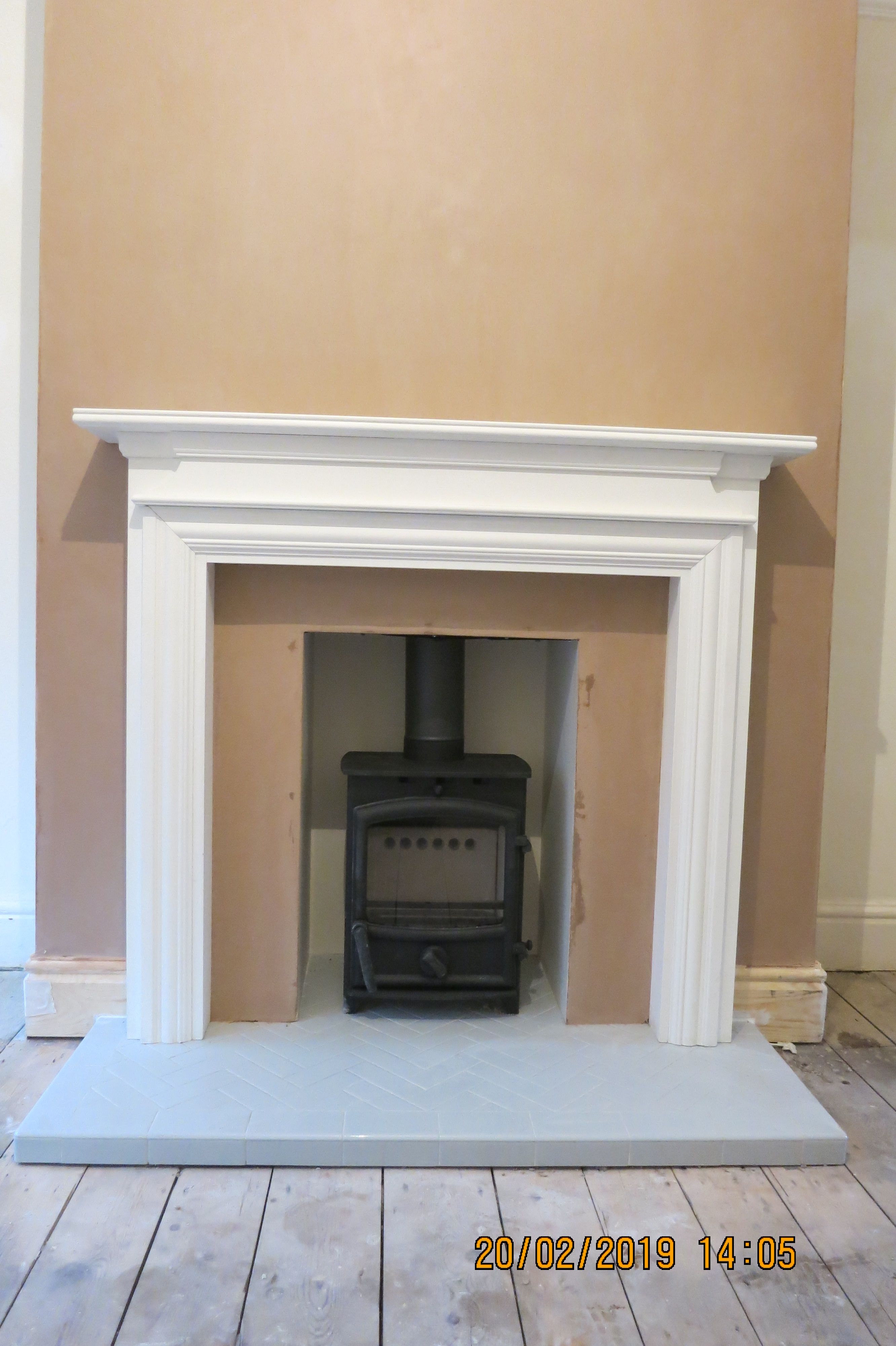 Local Fireplace Stores Fresh A Fireline Fx5 Multi Fuel Stove with A Grey Herringbone