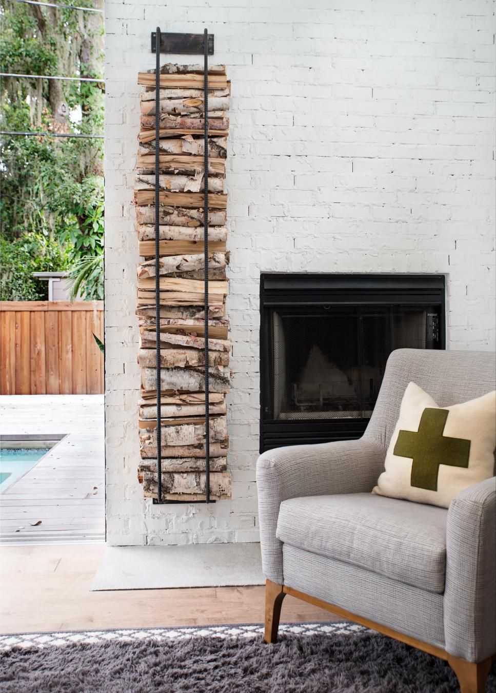 Log Holder for Inside Fireplace Luxury How to Decorate with Firewood
