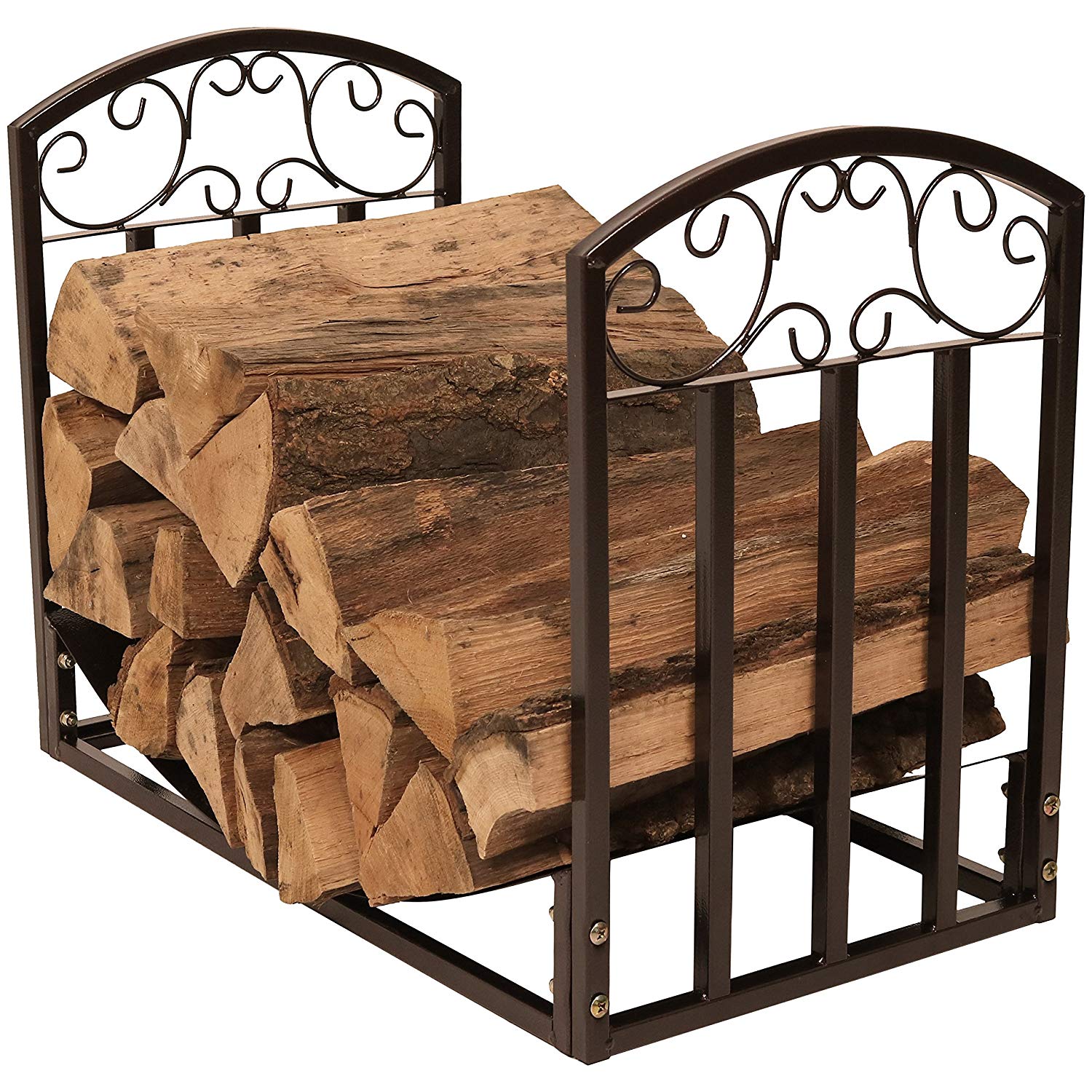 Log Holder for Inside Fireplace Luxury Sunnydaze 2 Foot Firewood Log Rack Indoor or Outdoor Wood Storage Decorative Design Bronze