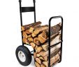 Log Holder for Inside Fireplace Unique Firewood Log Hauler Log Carrier Log Cart Carrier Wood Rack Storage Mover for Outdoor and Indoor with Included Cover