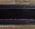 Magikflame Electric Fireplace Luxury Napoleon Allure Phantom Linear Wall Mount Electric Fireplaces