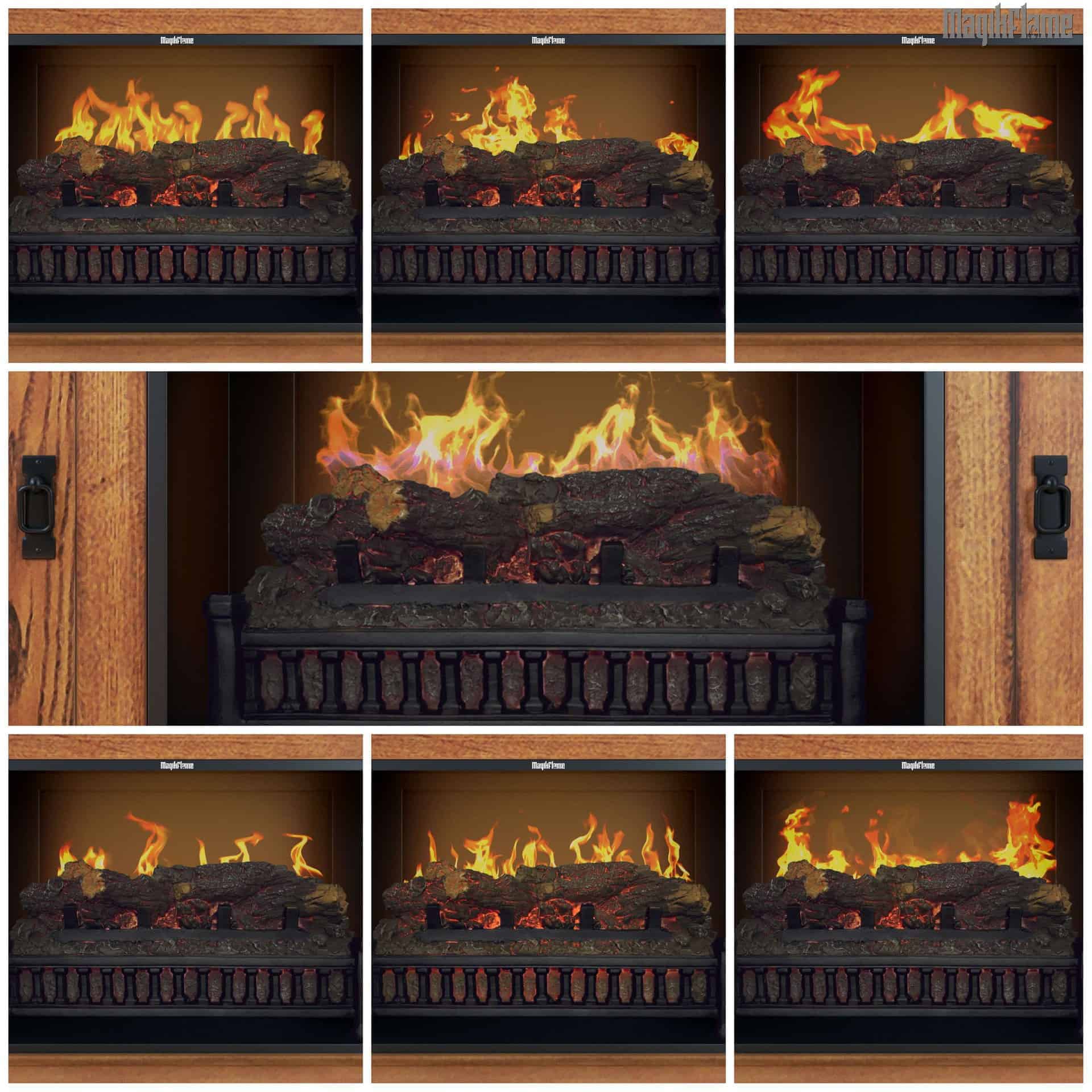 Magikflame Fireplace Beautiful Oak 26mm2209 O107
