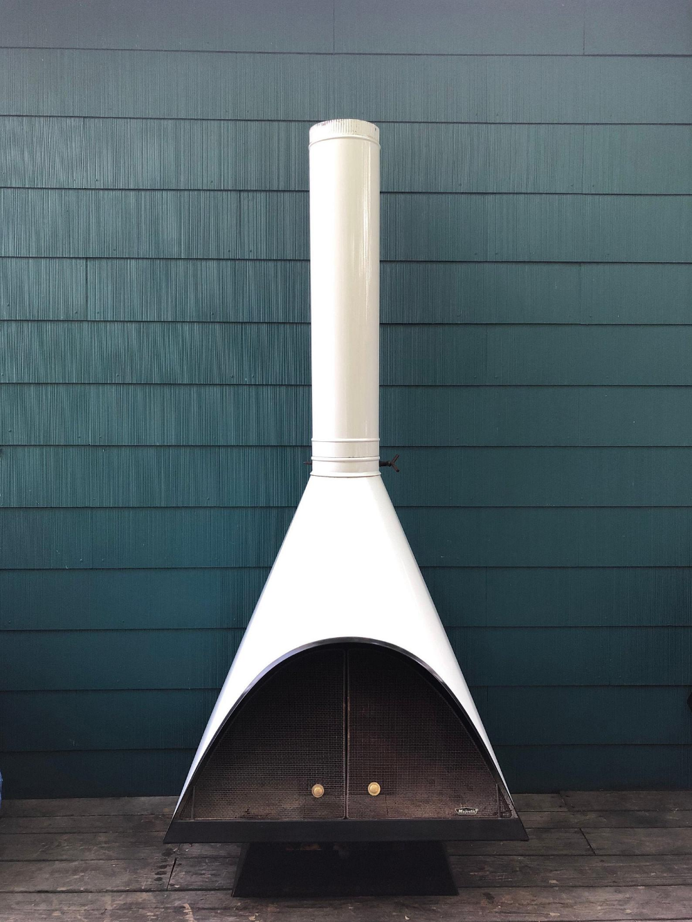 Majestic Electric Fireplace New Vintage Majestic Mid Century Modern Cone Fireplace White