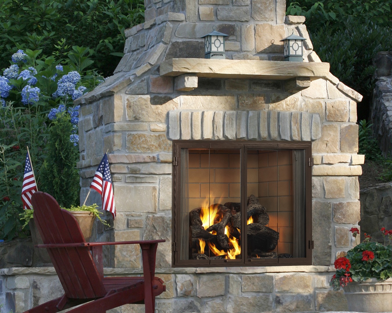 Outdoor Wood Burning Fireplace Type