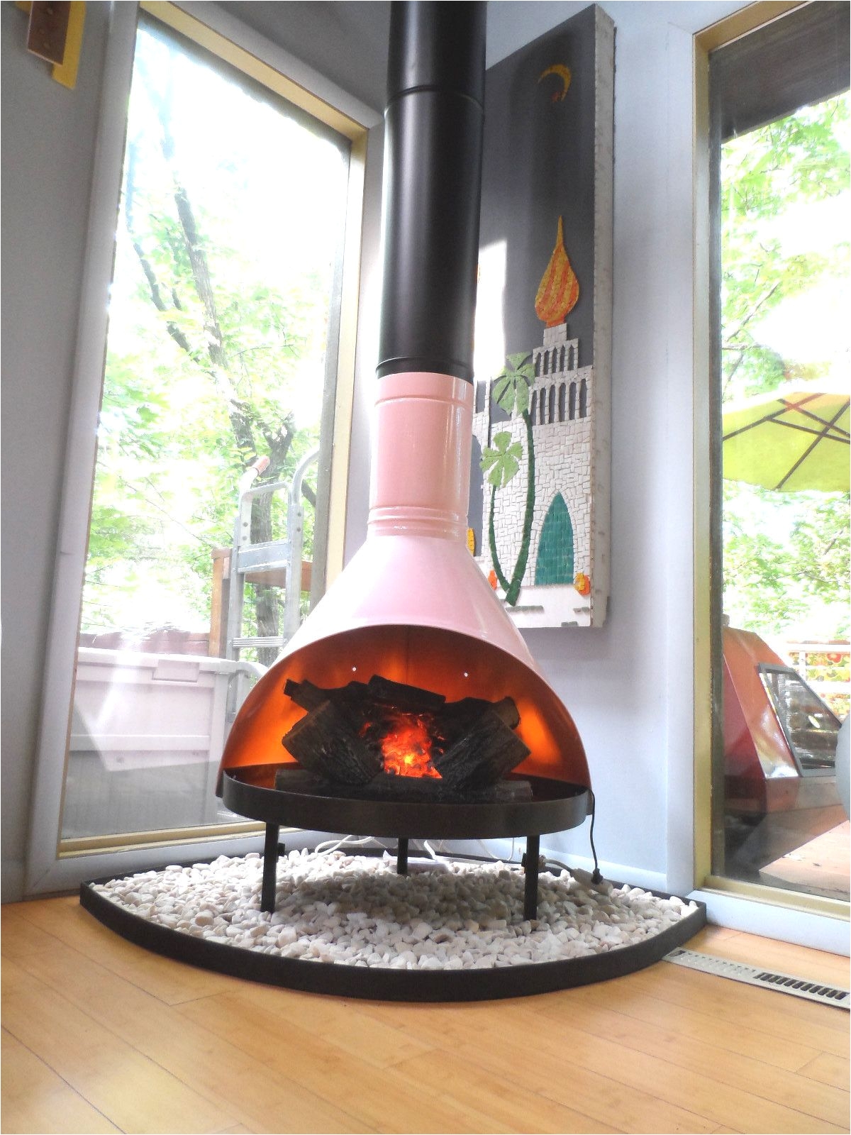 preway fireplace for sale canada retro mid century mod pink black preway small freestanding cone of preway fireplace for sale canada