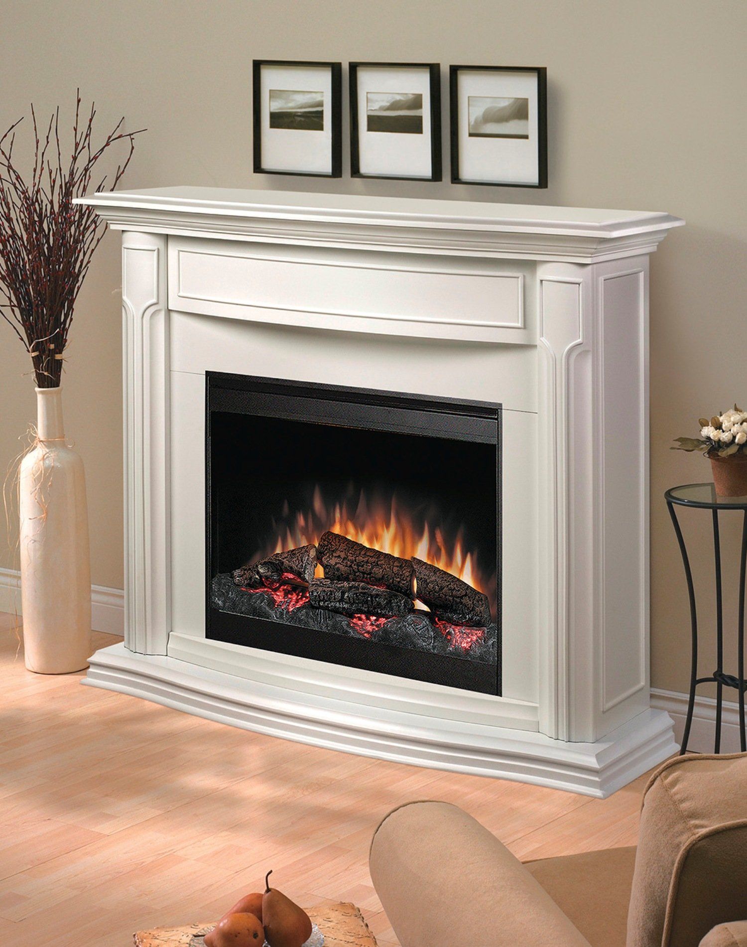 Colton Espresso Electric Fireplace Mantel Package DFP26L 906d a45f8d99b0e6a3e9