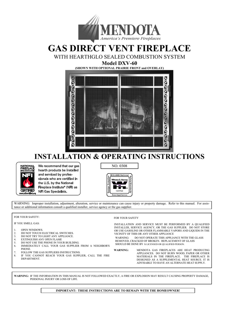Mendota Gas Fireplace Model DXV60 1 016f8bfaf b beb9eb3059
