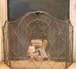 Mesh Fireplace Screen Unique Traditional Black Scroll Three Paneled Fireguard Screen