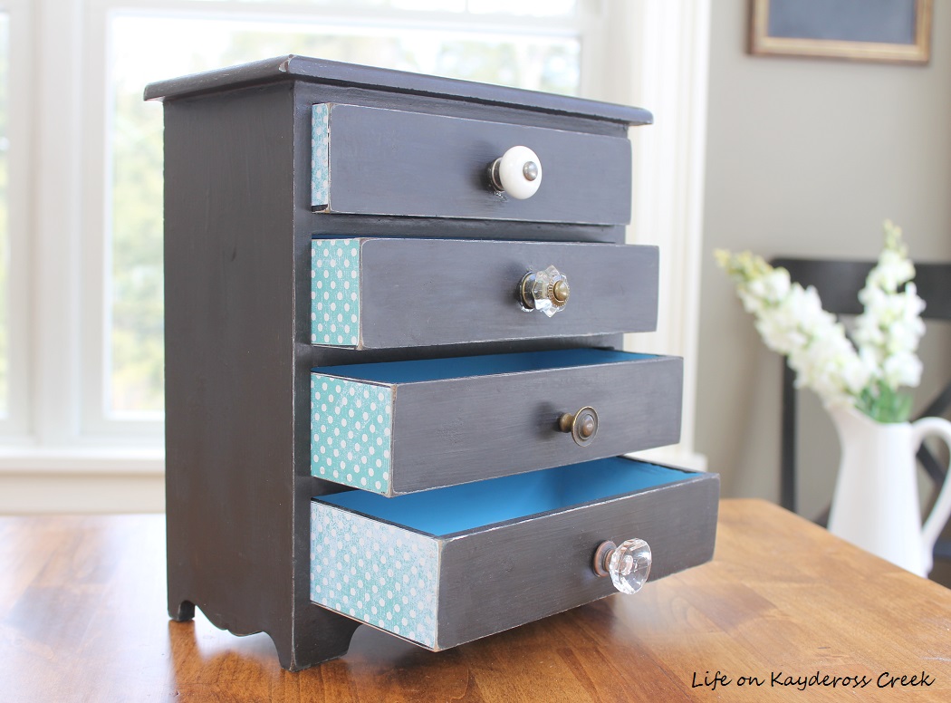 farmhouse Archives Life on Kaydeross Creek Jewelry box makeover after paint and new pulls Life on Kaydeross Creek