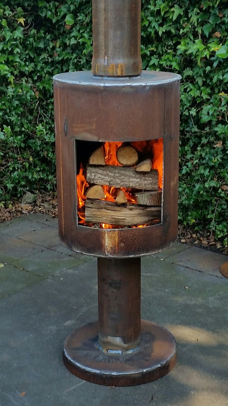 Metal Outdoor Fireplace with Chimney Awesome Pin by Ron Richter On Welding In 2019