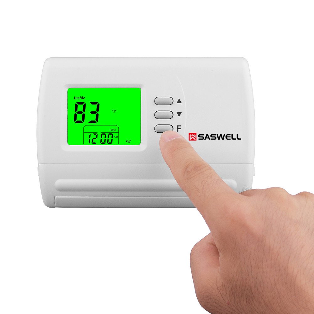 Millivolt thermostat for Gas Fireplace Inspirational Single Stage 5 2 Programmable thermostat 24 Volt or Millivolt System 1 Heat 1 Cool Saswell Sas900stk 2