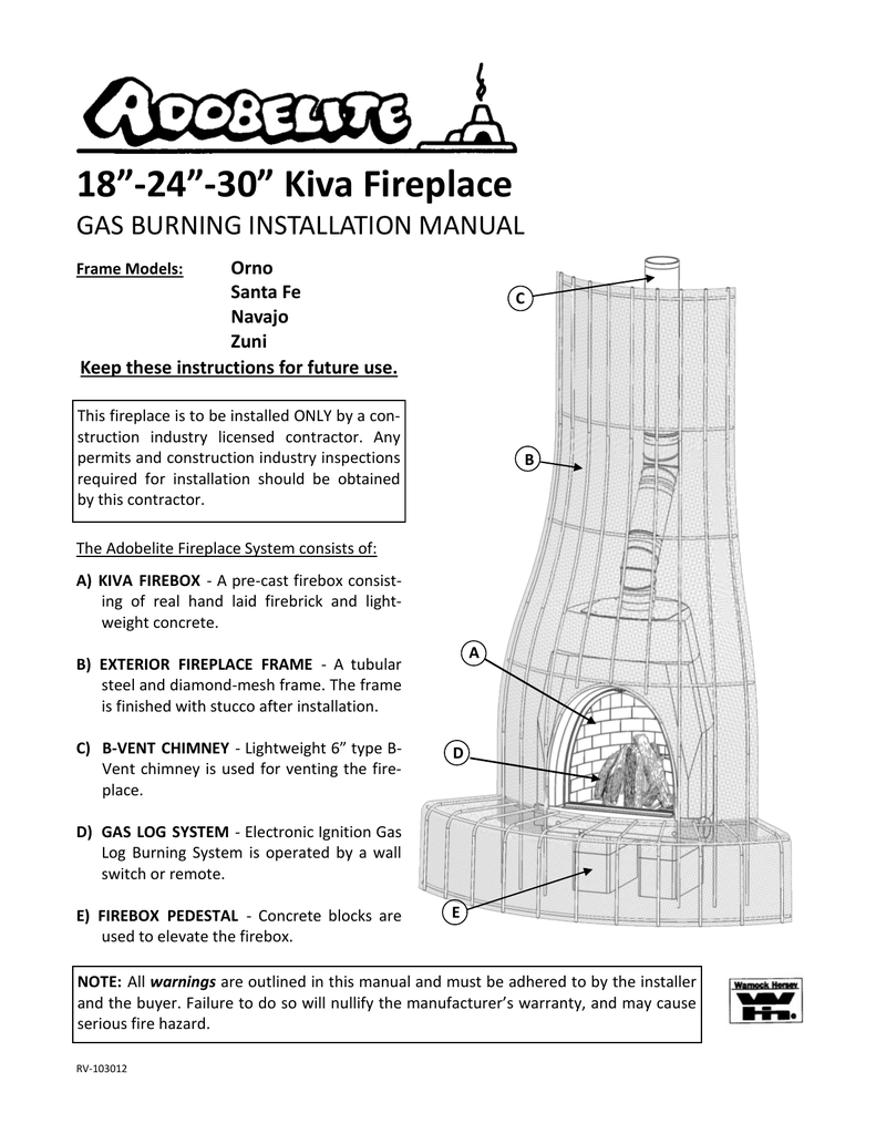 Minimum Distance Between Fireplace and Tv Inspirational Adobelite Santa Fe Installation Manual