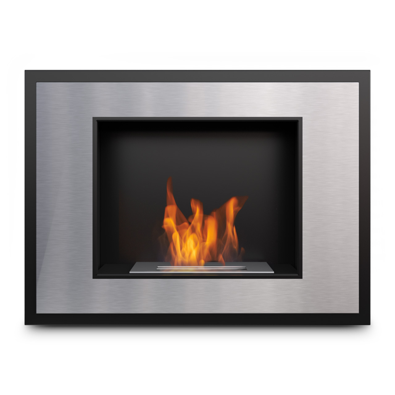 Mirrored Fireplace Elegant Ethanol Kamin Kratki Alpha Szlif Tuv