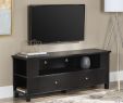 Mirrored Tv Stand with Fireplace Elegant Walker Edison Wood Tv Stands for Tv S Up to 65" Black