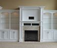 Mobile Home Fireplace New Painted Poplar Wall Built In with Subtle Stone Accented