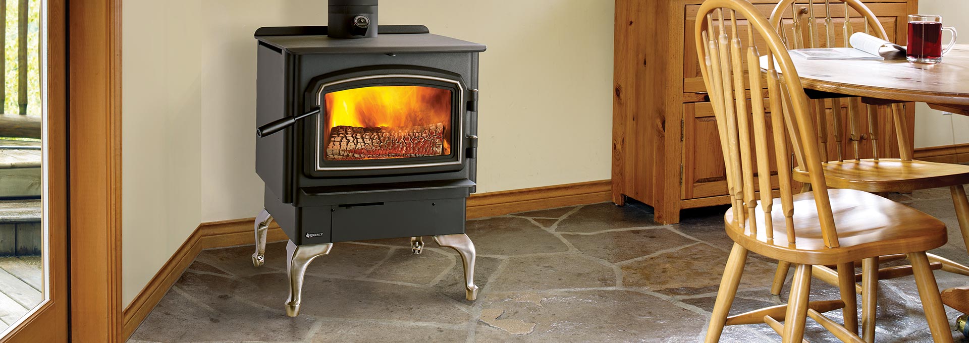 Modern Electric Fireplace Freestanding Elegant Wood Stoves