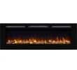 Modern Electric Fireplace with Mantel Fresh 60" Alice In Wall Recessed Electric Fireplace 1500w Black