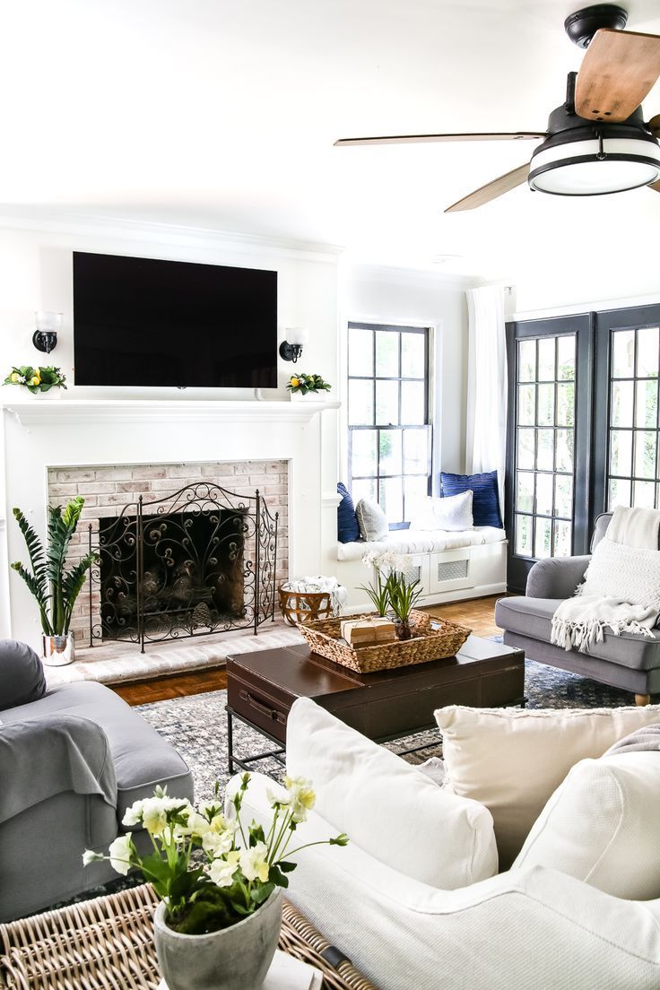 Modern Farmhouse Fireplace Awesome Diy Lime Washed Brick Fireplace Modern Farmhouse