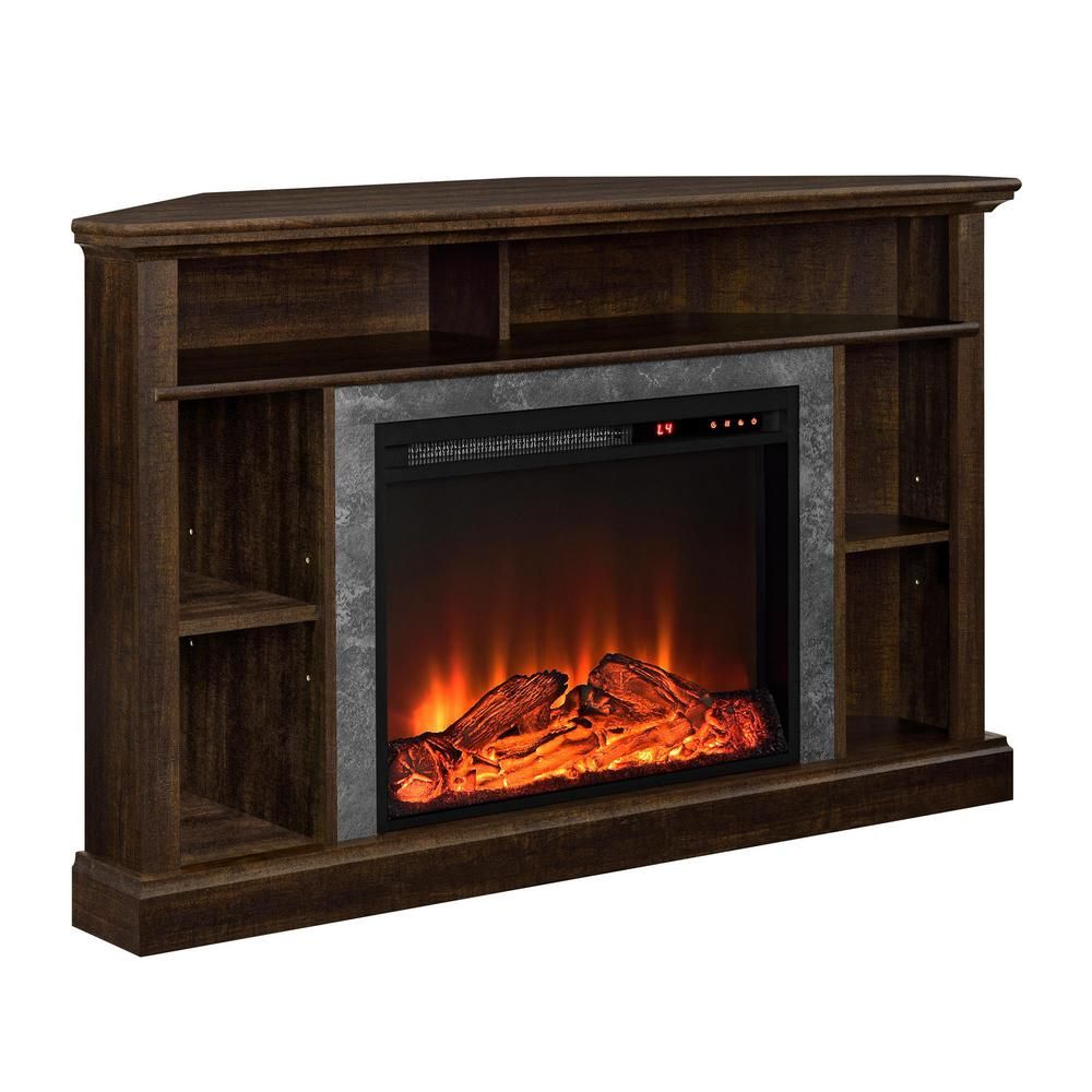 Ameriwood Home Parlor Espresso 50 in TV Stand with Electric 0df8359b5ca5b dbc84e1b412c00