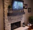 Mounting Tv On Stone Fireplace Luxury Stacked Stone Dark Slate Color Fireplace Surround Floor